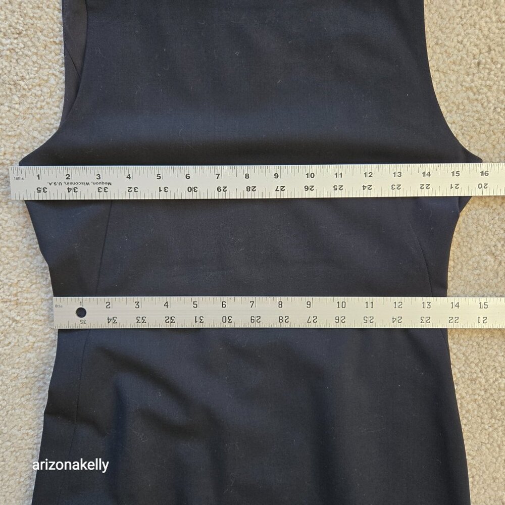 Theory Wool Sheath Dress BLACK - Picture 6 of 10